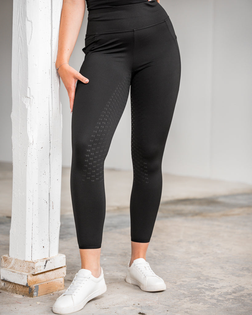 Fager Stella High Waisted Full Seat Comfort Leggings Black