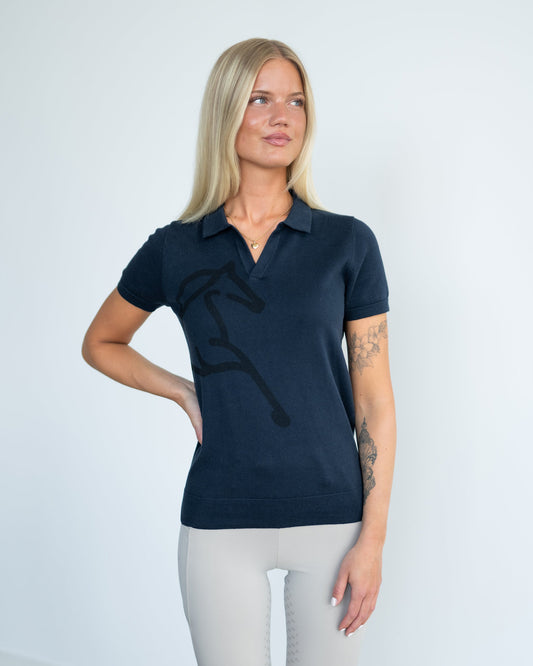 Fager Blake Polo Shirt Navy